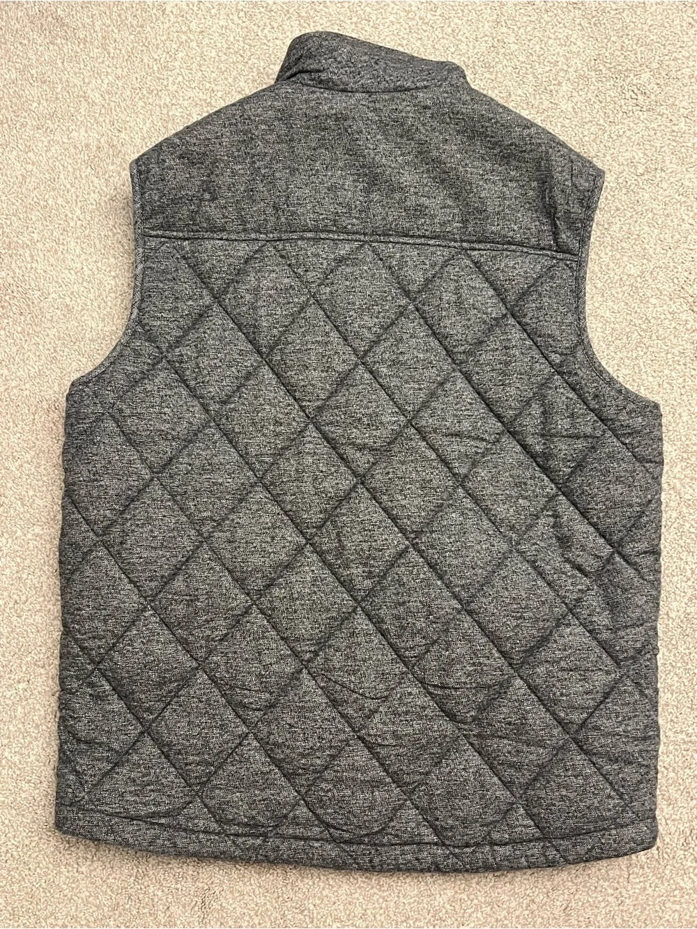 Banana Republic Quilted Vest - Charcoal Gray men size large